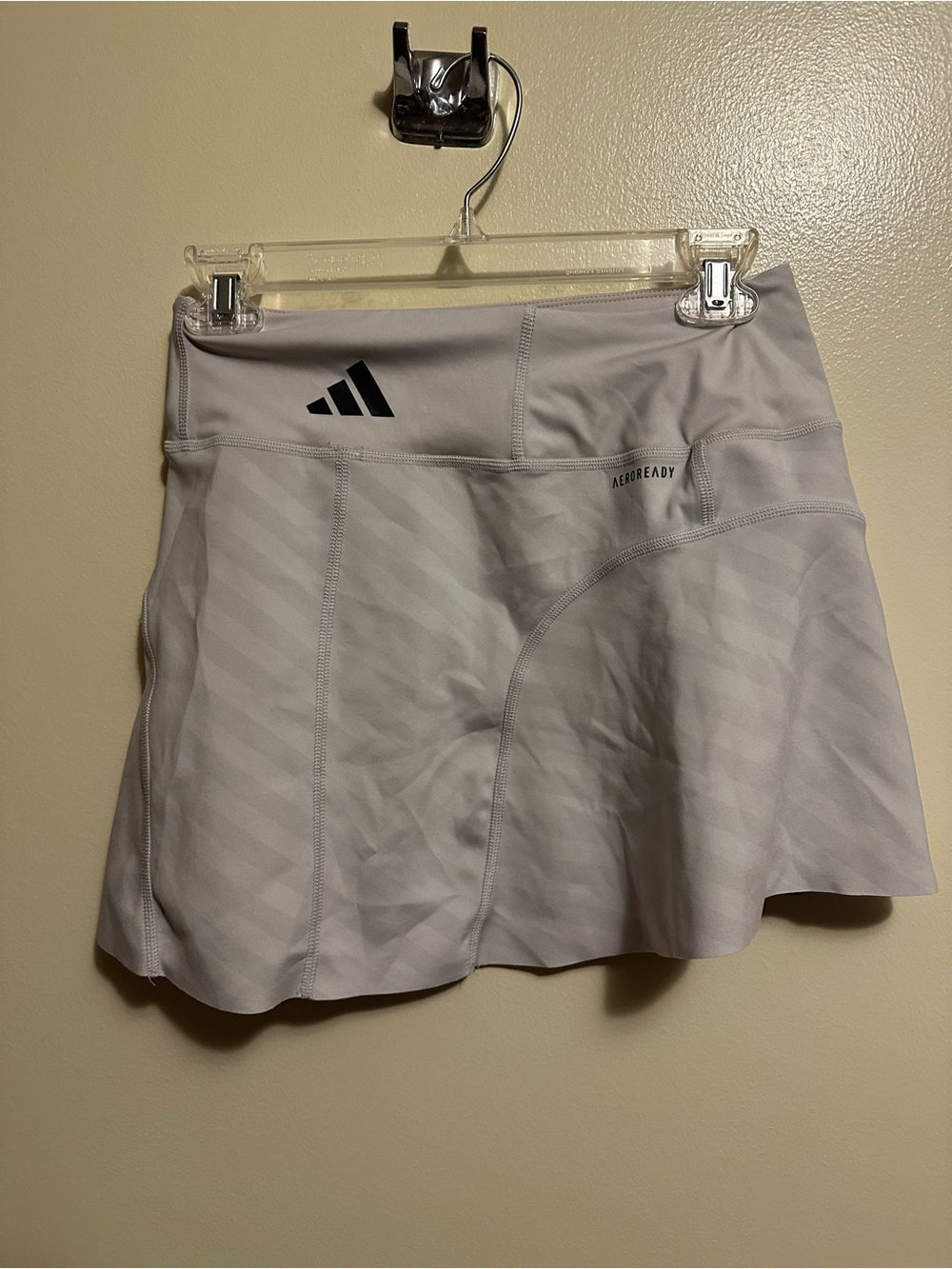 adidas Light Gray AEROREADY Girls' Tennis Skirt